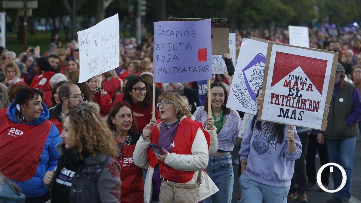 Manifestación contra la violencia machista 25N