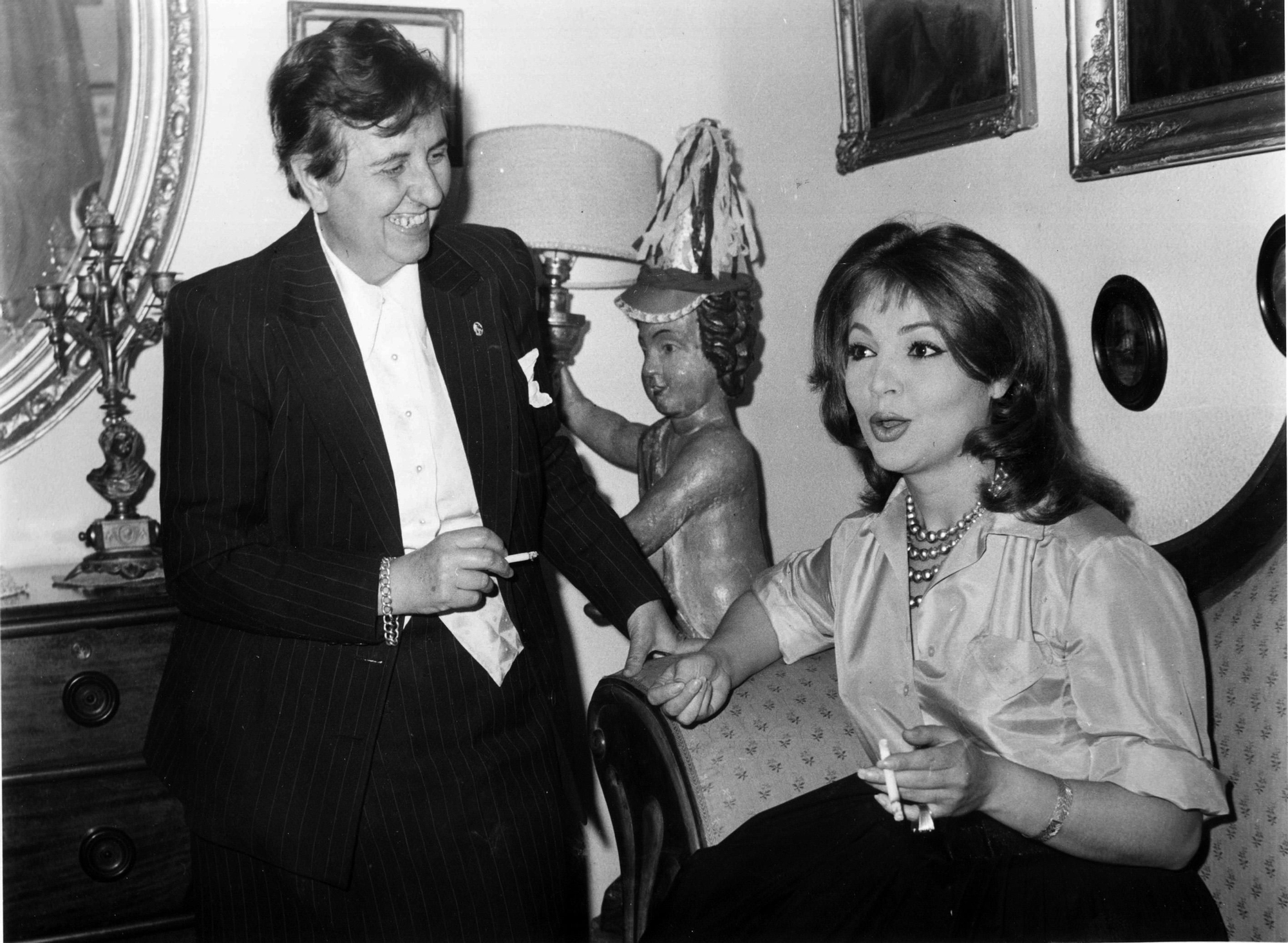 Questionário Duran com Sara Montiel por volta de 1960.