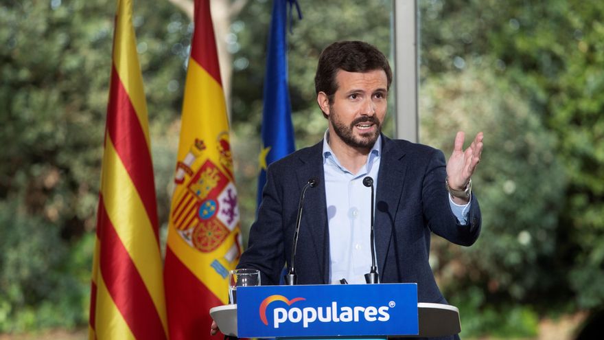 El presidente del PP, Pablo Casado. EFE/Marta Pérez/Archivo