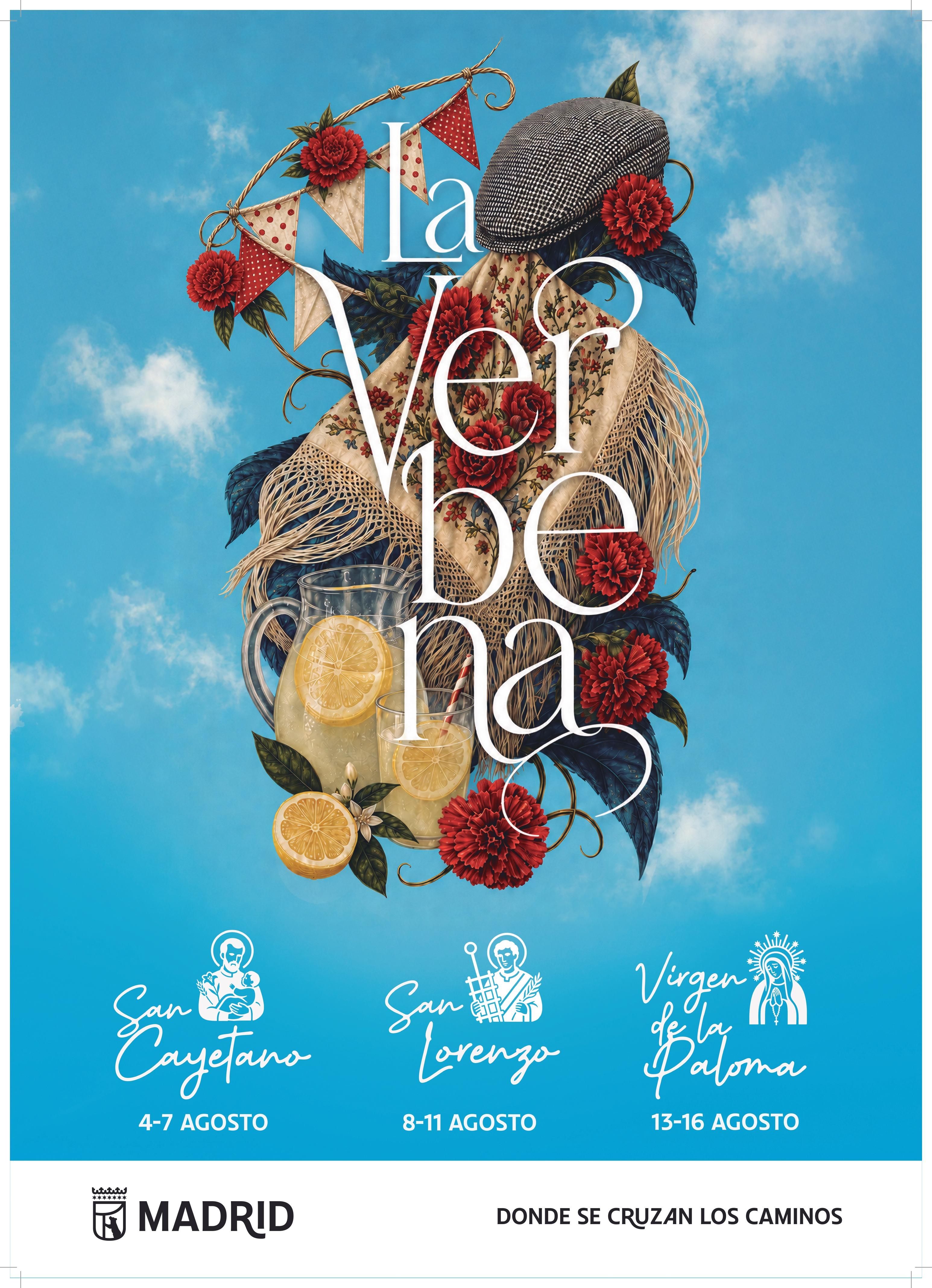 Cartel de las fiestas de agosto 2026 en Madrid