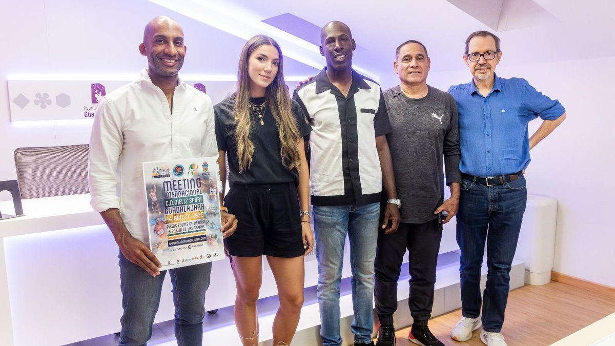 La atleta de Guadalajara Carmen Morales, durante la presentación del III Meeting Internacional Meliz Sport