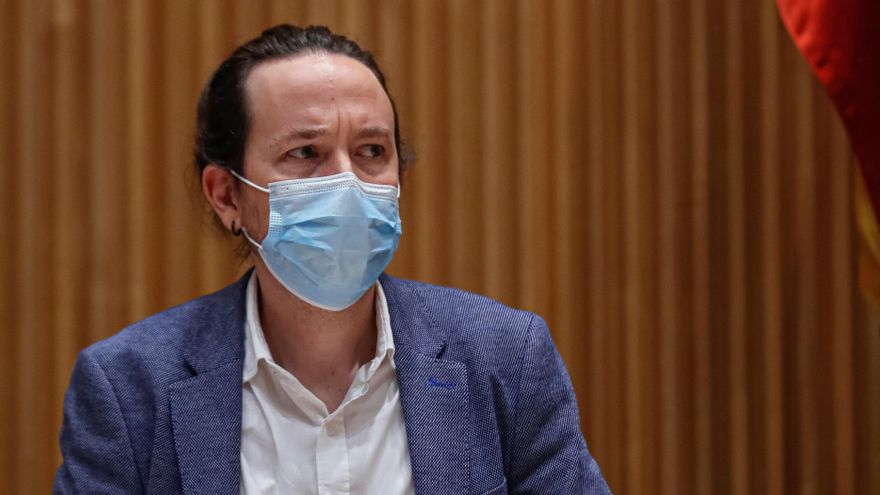 El vicepresidente segundo del Gobierno, Pablo Iglesias, comparece ante una comisión en el Congreso.