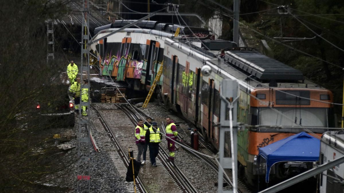 El tren de Gelida solo tuvo 5 segundos para frenar antes de chocar contra el muro caído