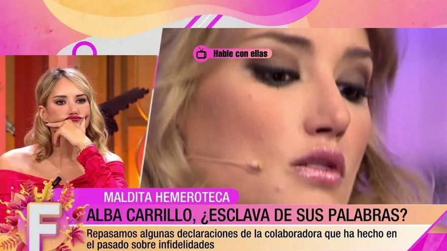 'Fiesta' rescató su hemeroteca y enfadó a Alba Carrillo