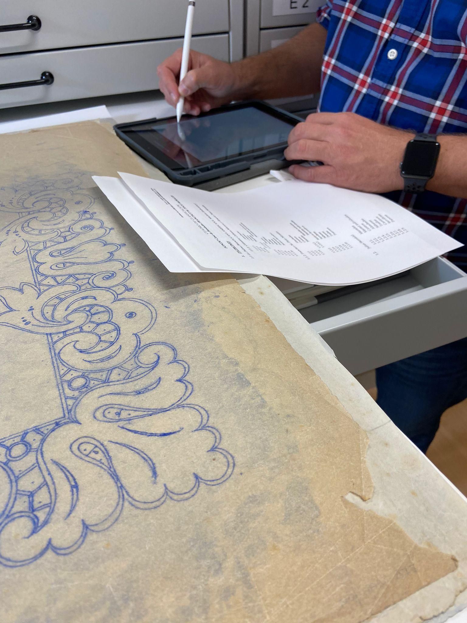 Digitalización del archivo de bordados
