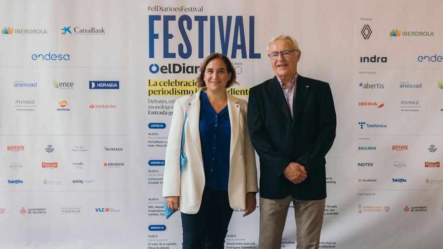 Ada Colau y Joan Ribó.