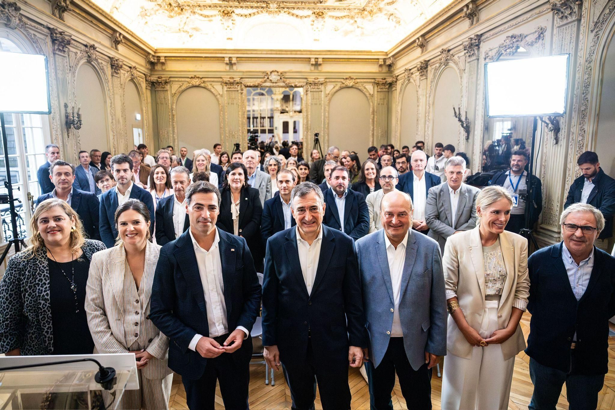 Los asistentes al acto de este sábado