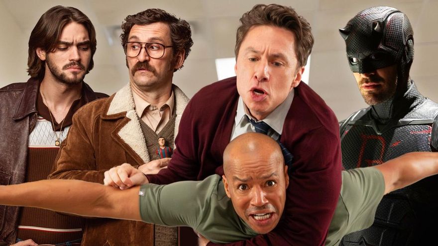 Las 17 series de la semana se multiplican con dos estrenos españoles y las nuevas temporadas de 'Daredevil' y 'Scrubs'