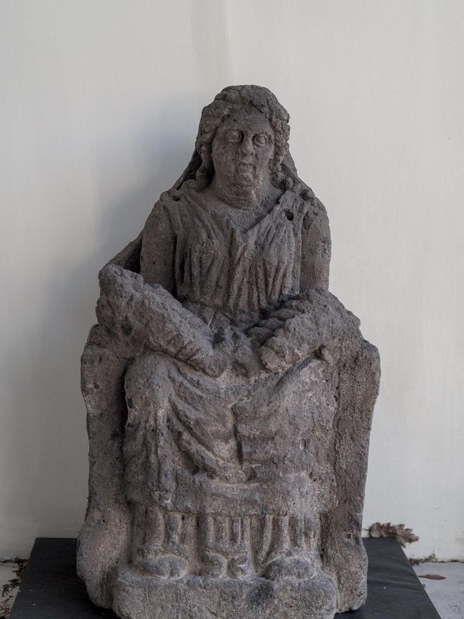 Una de las 'matres matutae' del Museo Campano de Capua.