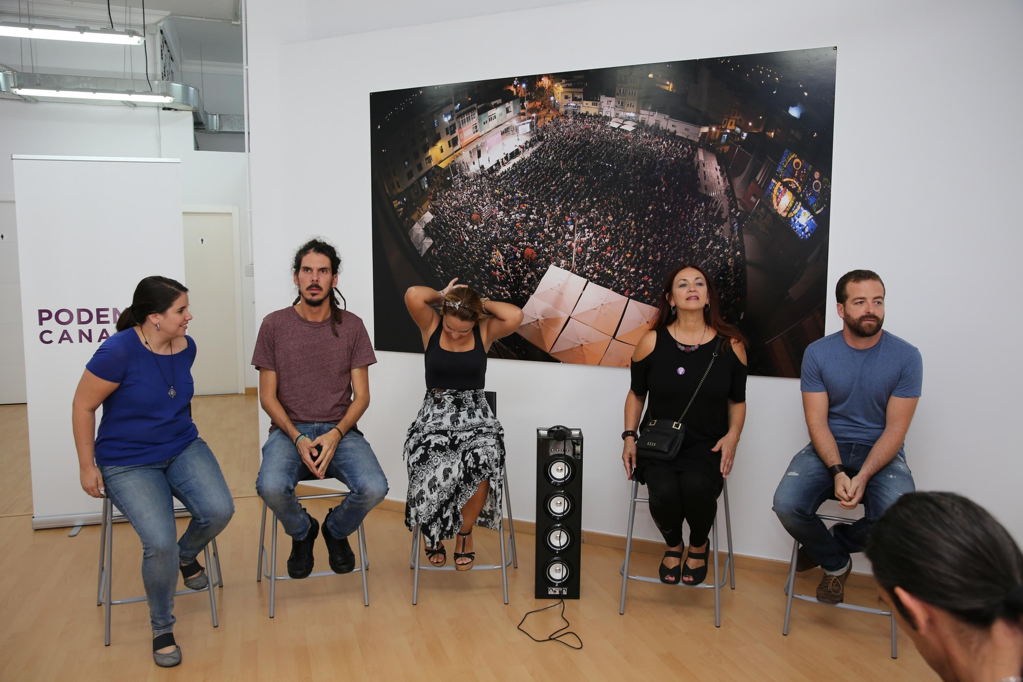 Inauguración de la sede de Podemos Canarias