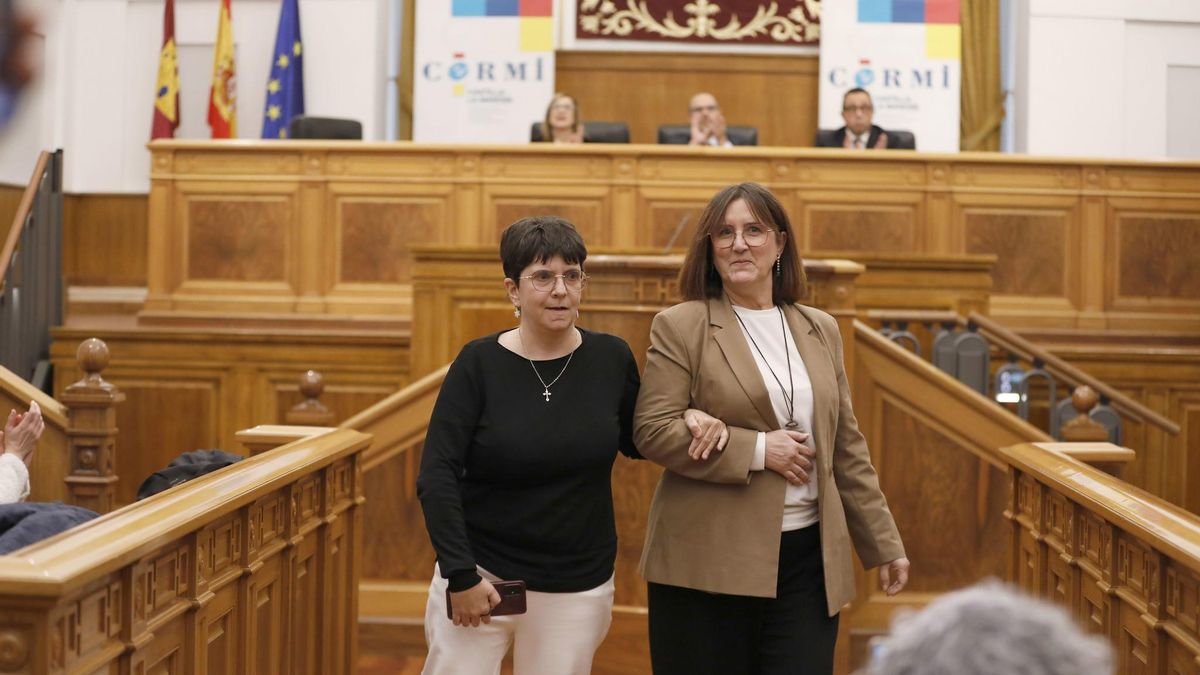 Un momento del Pleno institucional por el Día de la Discapacidad, en las Cortes de Castilla-La Mancha