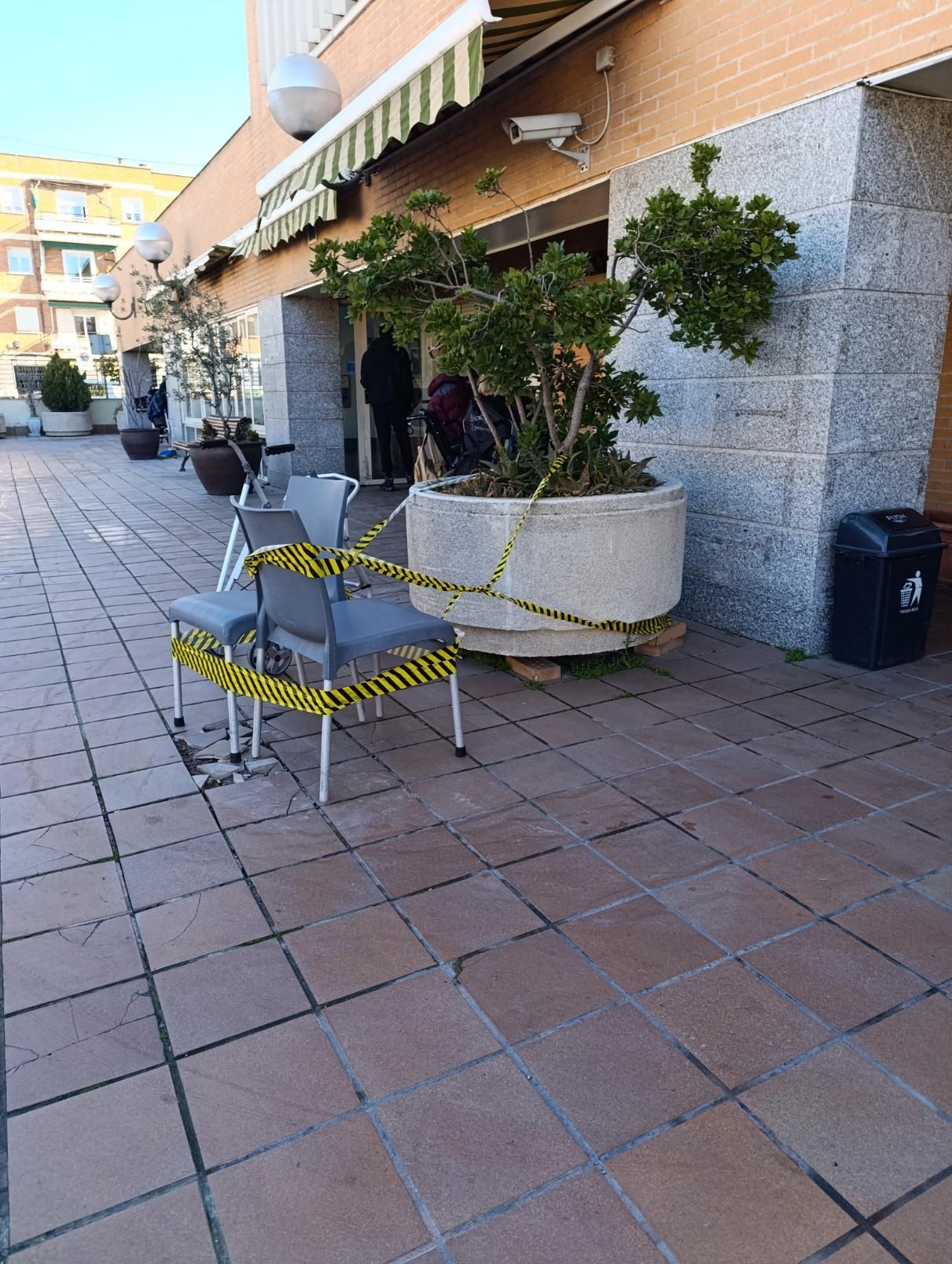 Patio de la residencia Colisee Vallecas