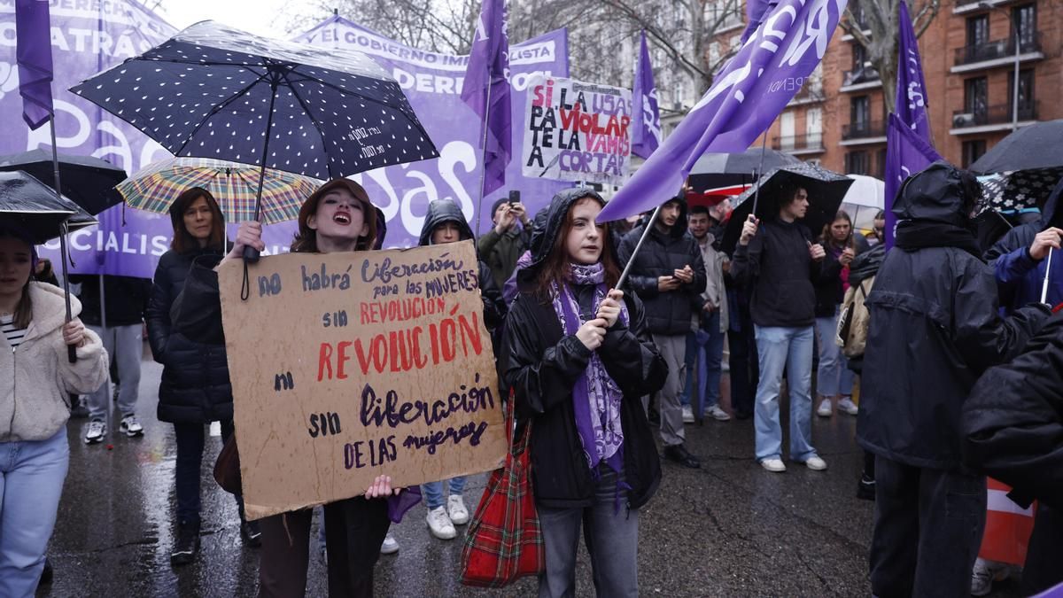 Manifestación con motivo del Día Internacional de la Mujer