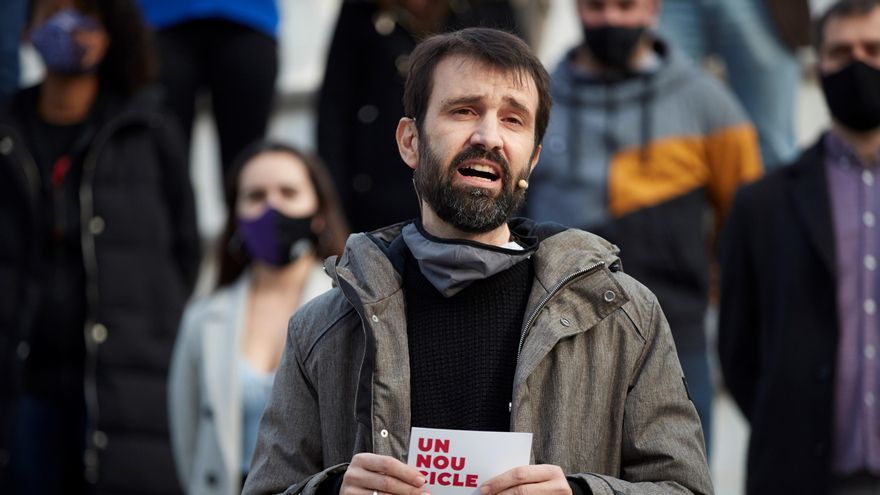 El diputado de la CUP Pau Juvillà. EFE/Alejandro Garcia/Archivo