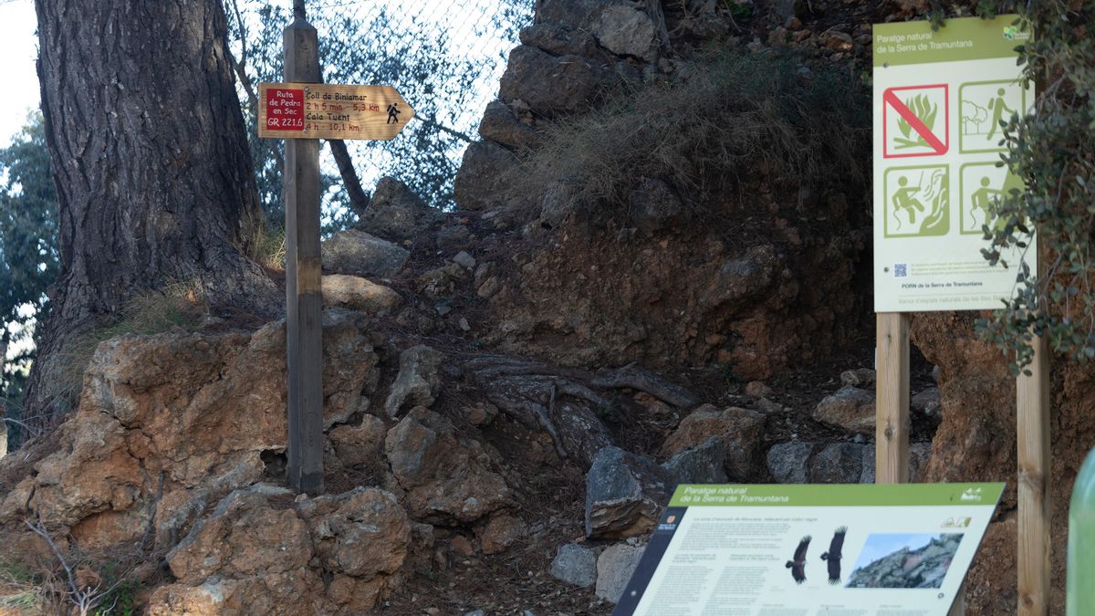 El camino cerrado se encuentra dentro del Parque Natural de la Serra de Tramuntana.