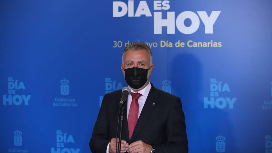 Ángel Víctor Torres en el acto por el Día de Canarias.