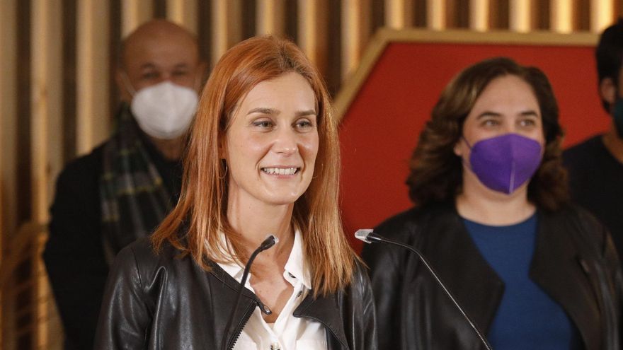 La candidata de los comuns a la Presidencia de la Generalitat, Jéssica Albiach, comparece para valorar los resultados del 14F.