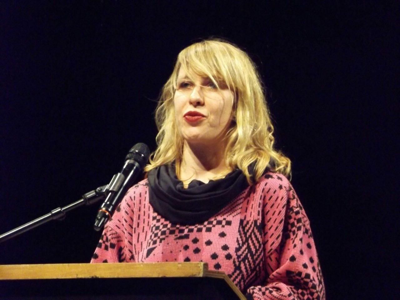 Anna Stiede durante el acto central de presentación de @DieM25