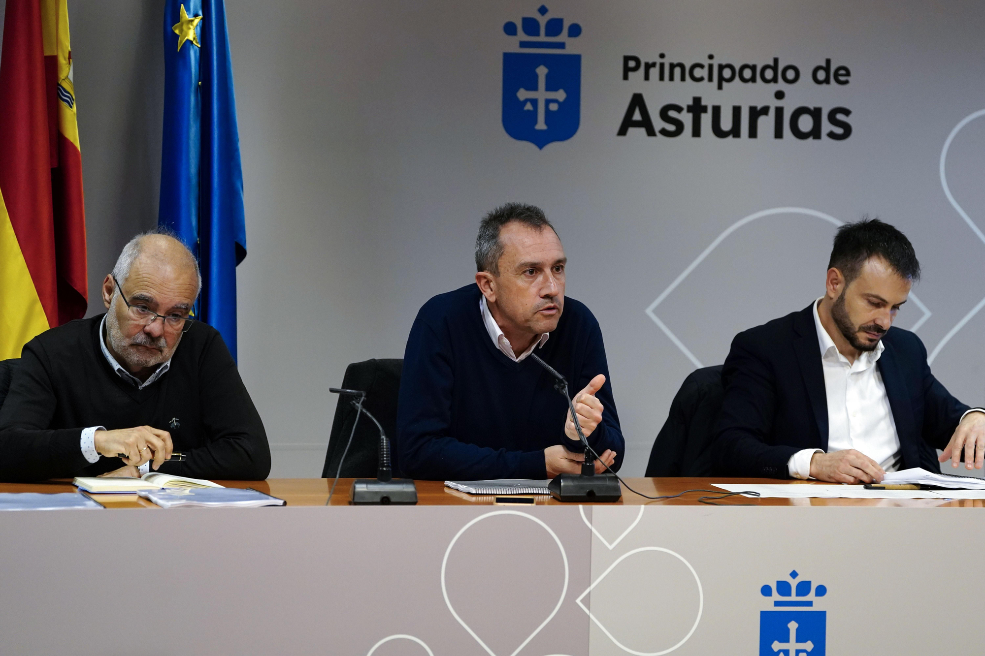 De izquierda a derecha, José María González Gancedo, Ovidio Zapico y Daniel Sanchez.