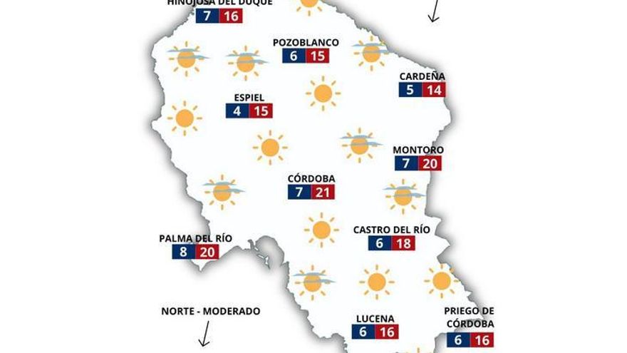 El tiempo el Domingo de Ramos.