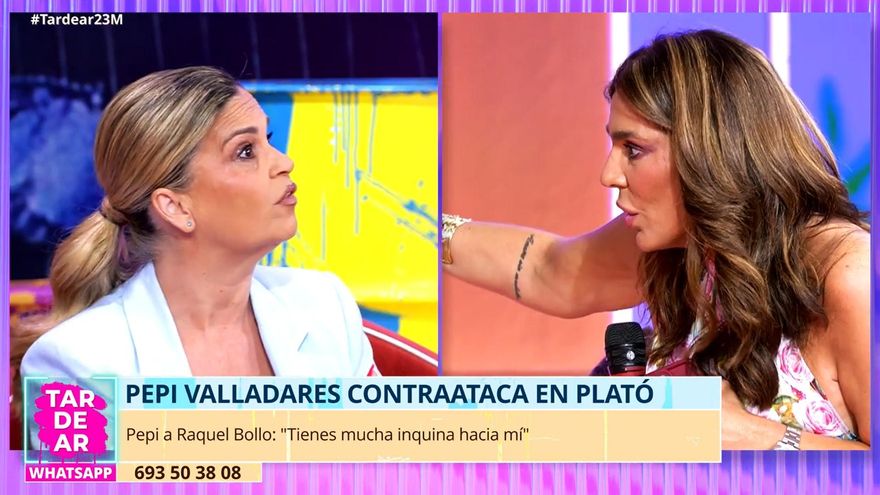 Raquel Bollo y Pepi Valladares acaban a gritos en 'Tardear' y separadas por los presentadores: "Coge y vete"