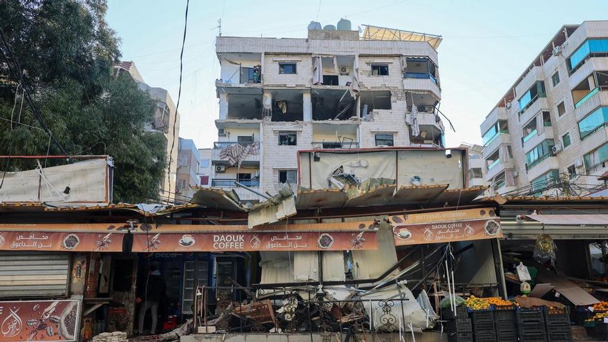 Edificio destruido en Beirut (Líbano) el 2 de marzo de 2026