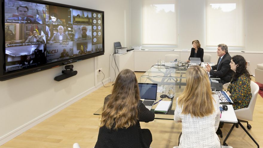 Reunión informativa del ministerio de Inclusión, Migraciones y Seguridad Social con las CC.AA para informar del dispositivo de acogida de migrantes