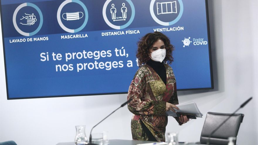 La ministra de Hacienda y portavoz del Gobierno, María Jésus Montero