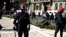 Captura del vídeo de la intervención policial en Bilbao