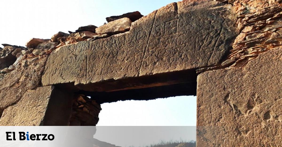 El incendio de Las Médulas saca a la luz un sillar con inscripción antigua en una casa, que su dueña cederá al Museo del Bierzo