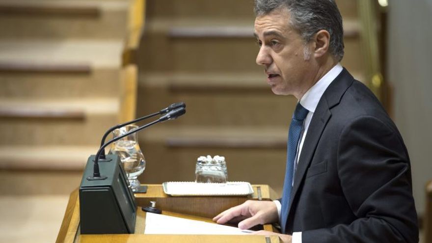 El lehendakari Urkullu, en una sesión en el Parlamento vasco.
