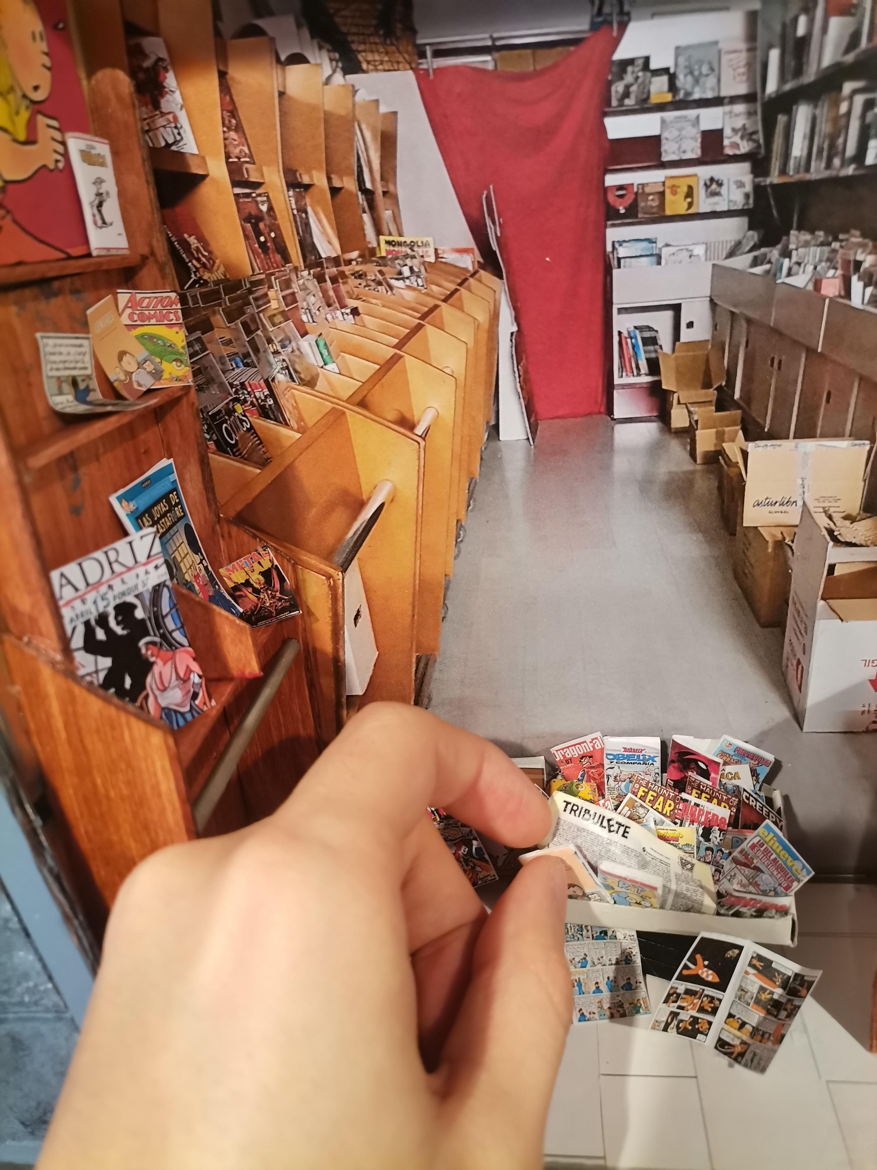 Interior del diorama de Madrid Comics.