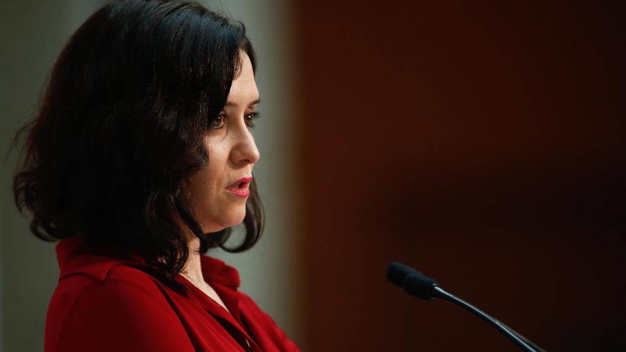La presidenta de la Comunidad de Madrid, Isabel Díaz Ayuso