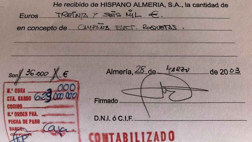 Un informe policial concluye que una constructora de Almería financió parte de las campañas electorales del PP