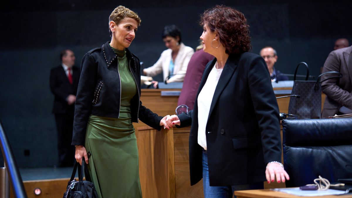 Chivite pacta sus séptimos presupuestos con EH Bildu, que se consolida como socio del Gobierno de Navarra