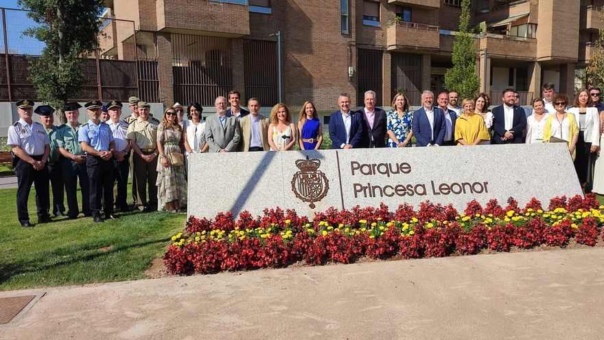 Abierto el Parque Leonor en Logroño con más de 2.000 metros cuadrados de césped, arbolado y arbustos