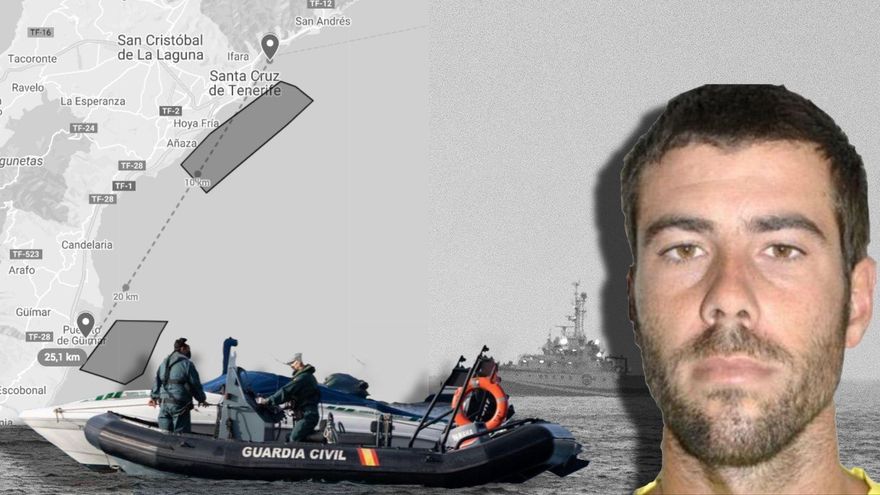 Una botella de oxígeno y un edredón hallados a 1.000 metros de profundidad impulsan la búsqueda con sonar en la costa de Tenerife