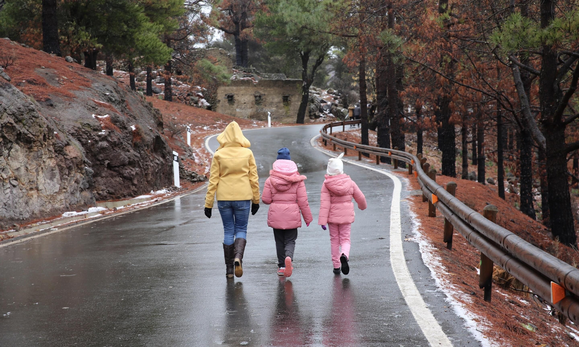 Nieve en la cumbre de Gran Canaria