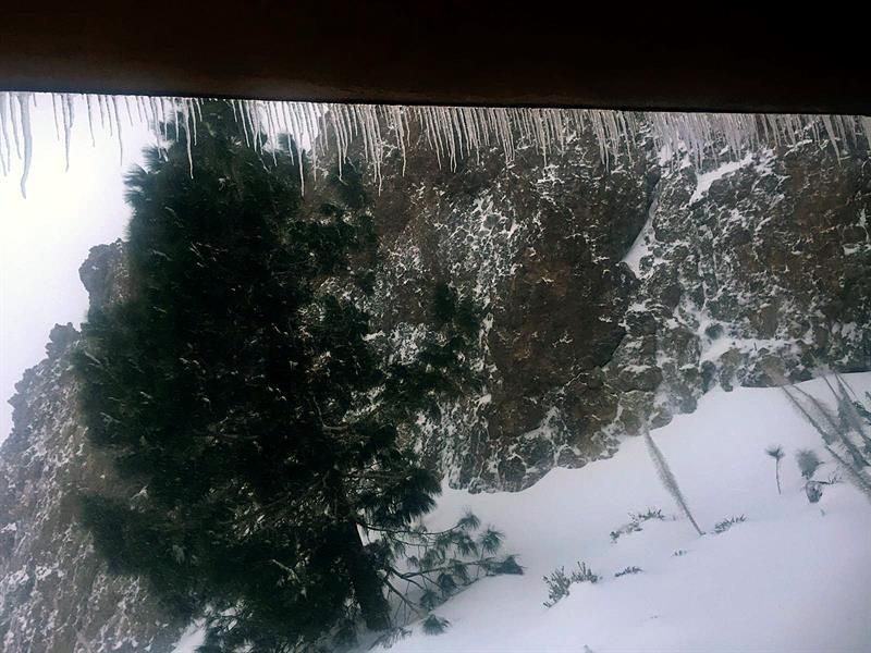 El Cabildo de Tenerife mantiene cerrados los accesos por carretera al Parque Nacional. EFE