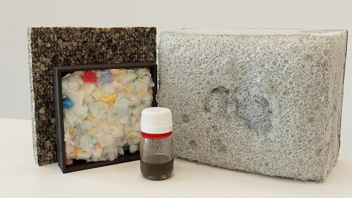 El nuevo material sostenible para la industria de la construcción a partir de espumas de poliuretano creado en La Rioja