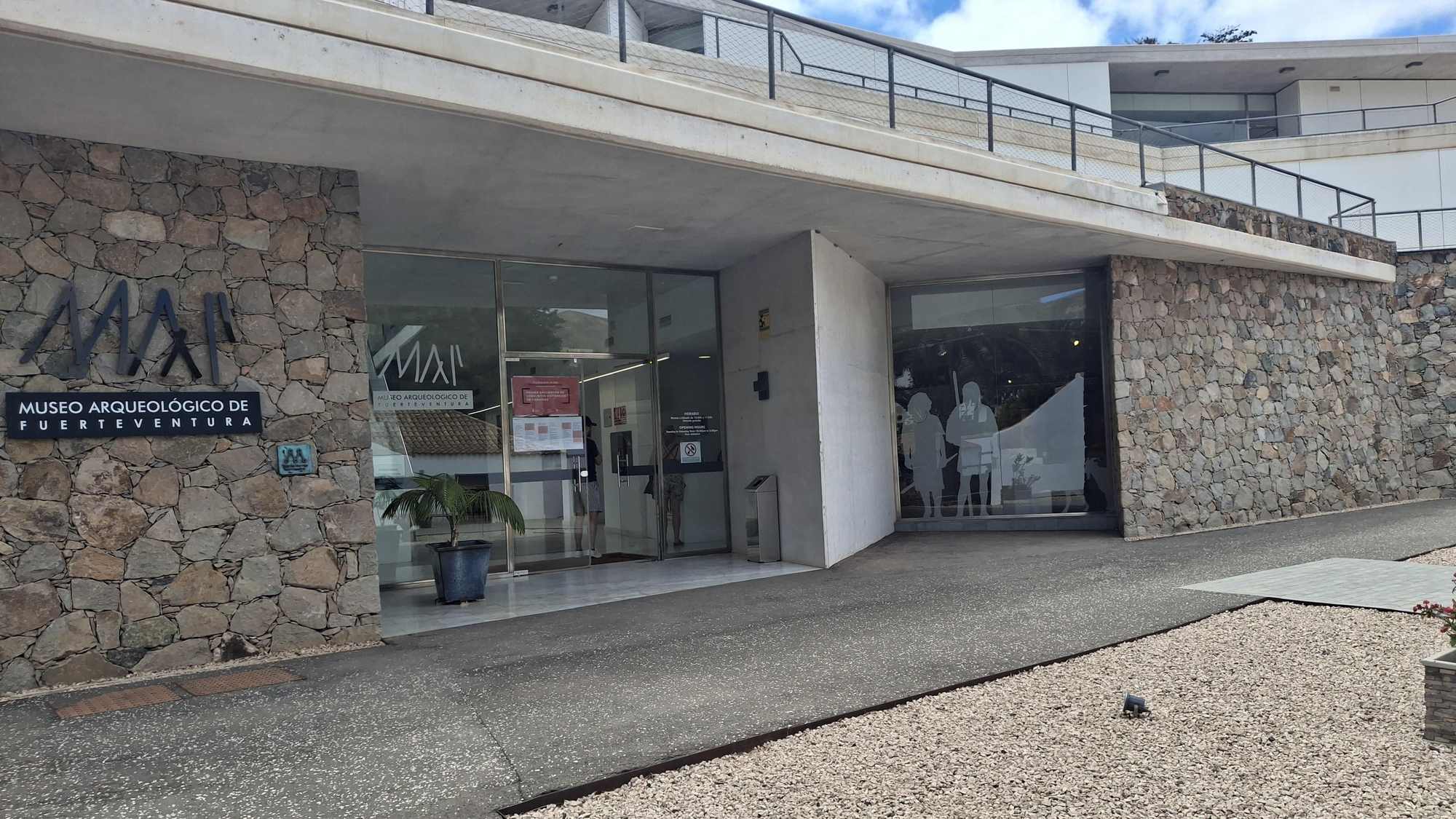 Acceso principal al Museo Arqueológico de Fuerteventura, en Betancuria, sede del I Encuentro de Conjuntos Históricos de Canarias.