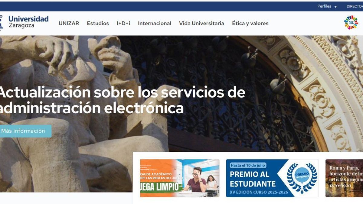 Una intrusión informática afecta a la administración electrónica de Unizar en plena entrega de los TFG y TFM