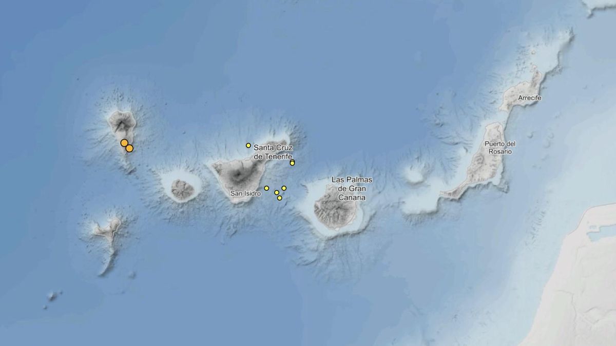 The National Geographic Institute detects eleven minor tremors in under four hours in Tenerife.