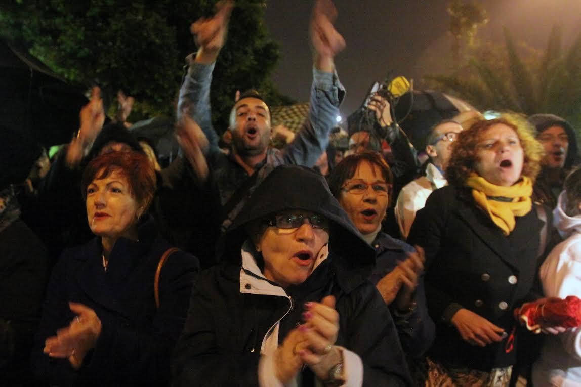 Concentración contra la suspensión de los mogollones en Las Palmas de Gran Canaria. (BRISSÓN REYES)