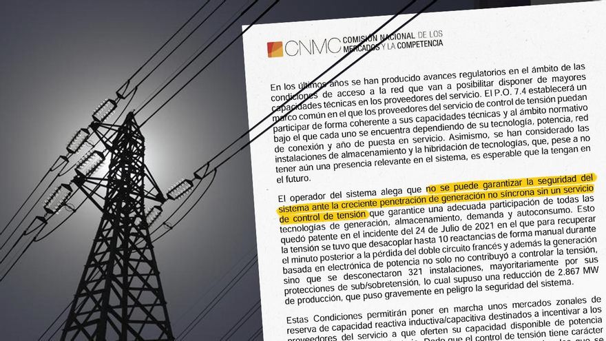 "No se puede garantizar la seguridad del sistema": Red Eléctrica pidió en 2022 a Competencia una medida de "urgencia" para evitar apagones