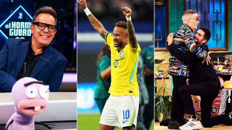 'El Hormiguero' (13.8%) y el tardío Brasil-Escocia (22.2%) dan color a una noche gris con mínimo de 'La Revuelta' (8.1%)
