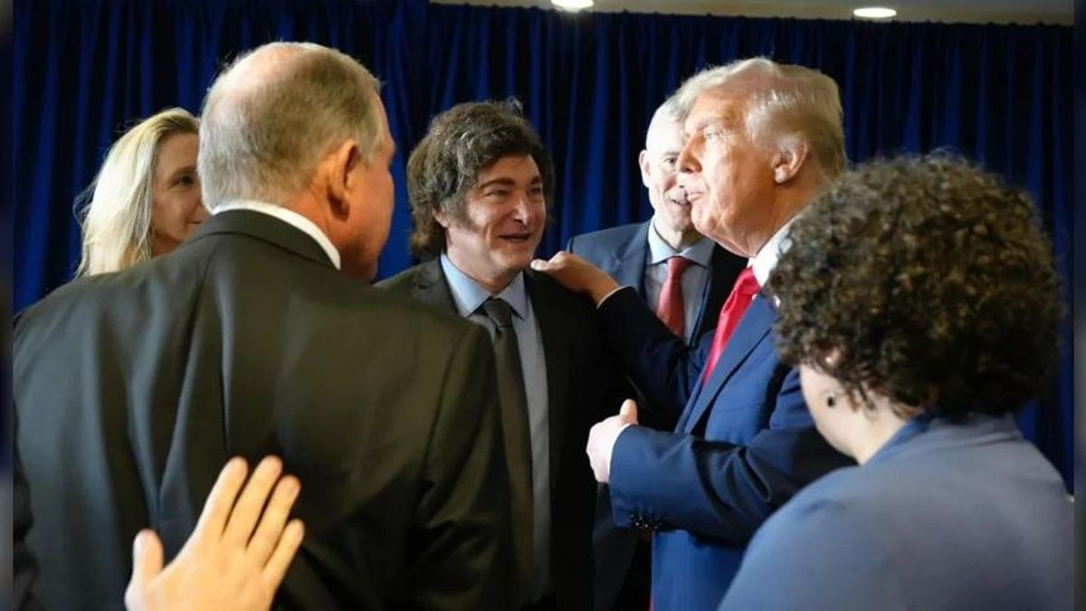 Javier Milei consiguió el apoyo de Donald Trump que fue a buscar a los Estados Unidos.
