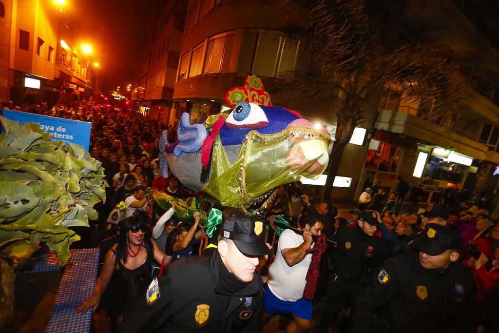 Entierro de la sardina del Carnaval de Las Palmas de Gran Canaria. FOTO: lpacarnaval