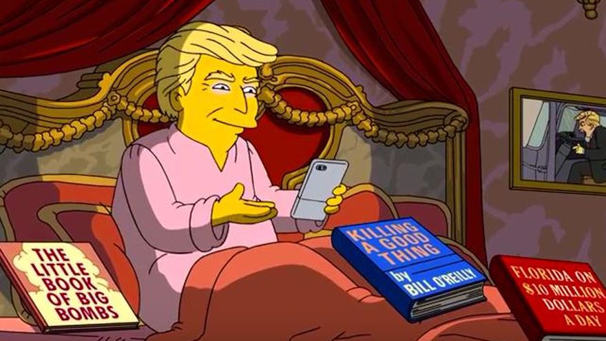 'Los Simpson' repasan los cien días de Trump como presidente