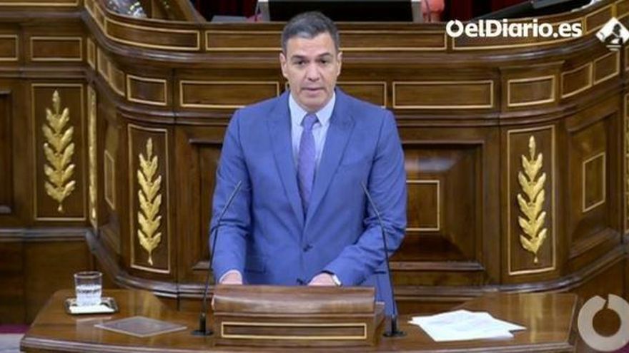 Comparecencia del presidente del Gobierno, Pedro Sánchez, para hablar sobre el Sáhara el 8 de junio en el Congreso de los Diputados.